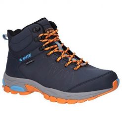 Buty trekkingowe męskie Hi-Tec Raven Mid Wp. Niebieskie trekkingi męskie Hi-tec, trekkingowe. Za 529.99 zł.