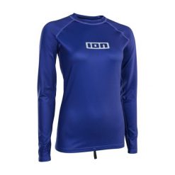 Koszulka surfingowa damska ION Lycra Promo LS concord-blue. Niebieskie koszulki sportowe damskie ION, s, bez wzorów, z lycry, sportowe, bez kołnierzyka. Za 210.00 zł.
