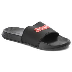 Czarne Klapki Basenowe Big Star Unisex. Czarne klapki męskie Big Star, z materiału, retro. Za 69.99 zł.