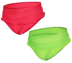 Spodenki kąpielowe do pływania dla dzieci Aqua-Sport Figi. Czerwone spodenki dla dziewczynek AQUA-SPORT, z aplikacjami, z lycry, klasyczne. Za 20.99 zł.