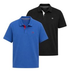 Męska Koszulka Polo Tom Tailor Doublepack Polo Advanced Blue 1044879 11132. Niebieskie koszulki polo męskie Tom Tailor, l, bez wzorów, bez ramiączek. W wyprzedaży za 84.99 zł.