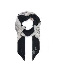 KARL LAGERFELD Chusta B3W33021 Szary ciemny. Szare czapki i kapelusze damskie KARL LAGERFELD, bez wzorów. Za 429.99 zł.