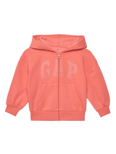 Gap Bluza 741310-03 Koralowy Relaxed Fit. Pomarańczowe bluzy dla dziewczynek GAP, bez wzorów, z bawełny, bez ramiączek, bez kaptura. Za 149.99 zł.