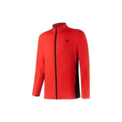 Kurtka z dresu Victor J-30602 D. Czerwone kurtki męskie Victor, xl, bez wzorów, z dresówki, sportowe, bez kaptura. Za 285.50 zł.