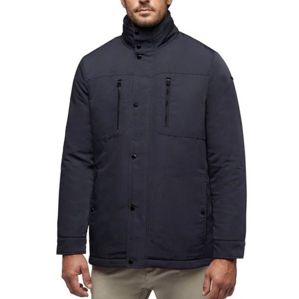 Kurtka GEOX M RENNY Niebieski. Niebieskie kurtki męskie Geox, m, bez wzorów, z tkaniny, bez kaptura. Za 592.99 zł.
