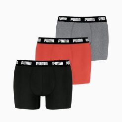 Bokserki męskie Puma EVERYDAY 3-PACK 93832711. Bokserki męskie Puma, m, bez wzorów, z bawełny. Za 155.50 zł.
