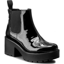 Botki VAGABOND - Dioon 4247-260-20 Black. Czarne kozaki damskie Vagabond, z materiału, bez obcasa, na obcasie. W wyprzedaży za 309.00 zł.