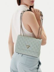 Guess Torebka Giully II HWBQ96 73200 Zielony. Zielone torebki do ręki damskie Guess, z aplikacjami, ze skóry, bez dodatków. Za 589.99 zł.