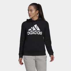 Bluza z Kapturem Loungewear Essentials Logo Rozmiar S Czarny - GL0653. Białe bluzy damskie Adidas, s, bez wzorów, z kapturem. Za 199.00 zł.