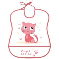 Canpol Śliniak plastikowy miękki Kotek 2/919 Canpol babies. Śliniaki dla dzieci Canpol, bez wzorów. Za 11.12 zł.