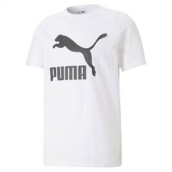 Koszulka sportowa męska Puma Classics Logo. Białe koszulki sportowe męskie Puma, m, bez wzorów, bez kołnierzyka, bez ramiączek. Za 172.00 zł.