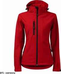 MALFINI Performance 521 - ADLER - Softshell kurtka damska, 300 g/m, 6% elastan, 94% poliester, - czerwony L. Czerwone kurtki damskie Malfini, l, bez wzorów, z elastanu, bez kaptura. Za 216.50 zł.