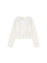 Mayoral Kardigan 3383 Écru Regular Fit. Swetry dla dziewczynek Mayoral, bez wzorów, z wiskozy, bez kołnierzyka, bez ramiączek, bez kaptura. Za 109.99 zł.