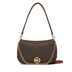 Torebka MICHAEL Michael Kors. Brązowe torebki do ręki damskie MICHAEL Michael Kors, bez wzorów, klasyczne, bez dodatków. Za 1,429.00 zł.
