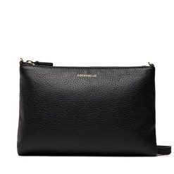 Torebka Coccinelle. Czarne listonoszki damskie Coccinelle, bez wzorów, bez dodatków. Za 599.99 zł.