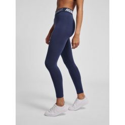 Damskie bawełniane legginsy o średnim kroju Hummel TE Maja. Niebieskie legginsy damskie Hummel, s, bez wzorów, z bawełny. Za 121.50 zł.