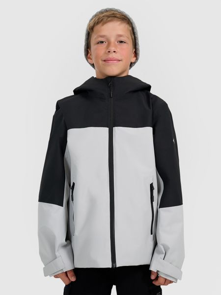 4F Kurtka przejściowa 3w1 membrana 5000 chłopięca - szara 134 (8-9 lat). Szare kurtki i płaszcze dla chłopców 4f, bez wzorów, z materiału, bez kaptura. Za 349.99 zł.