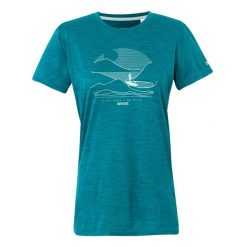 Koszulka Damska Fingal IX Live Free Be Wild Marl. Czerwone koszulki sportowe damskie Regatta, s, bez wzorów, sportowe, bez kołnierzyka. Za 74.99 zł.