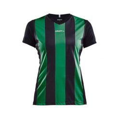 Damska koszulka Craft progress stripe. Zielone t-shirty damskie Craft, xl, bez wzorów, z materiału, bez kołnierzyka. Za 158.65 zł.