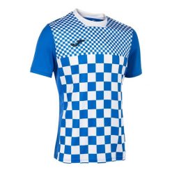 Jersey Joma Flag III. Niebieskie koszulki sportowe męskie Joma, bez wzorów, z jersey, bez kołnierzyka, bez ramiączek, do piłki nożnej. Za 128.15 zł.