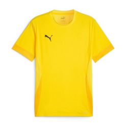 Koszulka Puma TeamGoal. Czarne koszulki sportowe męskie Puma, bez wzorów, bez kołnierzyka, bez ramiączek, do piłki nożnej. Za 79.00 zł.