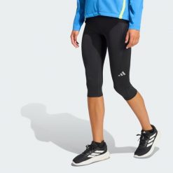 Legginsy ADI365 Running Climacool 3/4. Czarne legginsy damskie Adidas, bez wzorów, sportowe, na fitness i siłownię, climacool (adidas). Za 259.00 zł.