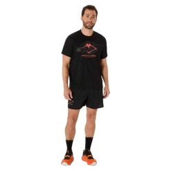 T-shirt Męski Logo Fujitrail. Czarne t-shirty męskie Asics, l, bez wzorów, z materiału, bez kołnierzyka. Za 222.99 zł.