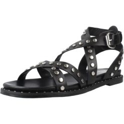 Sandały CARMELA 162393C Czarny. Czarne obuwie sportowe damskie Carmela, bez wzorów, ze skóry, trekkingowe. Za 281.99 zł.