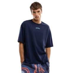 Męski luźny T-shirt Lifestyle Siroko IBZ Ibi Blue Stone. Niebieskie t-shirty męskie SIROKO, m, bez wzorów, z bawełny, klasyczne, bez kołnierzyka. Za 102.00 zł.