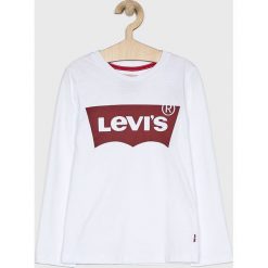 Levi's - Longsleeve dziecięcy 128-176 cm. Czerwone t-shirty dla chłopców Levi's, bez wzorów, z bawełny, bez ramiączek. W wyprzedaży za 59.90 zł.
