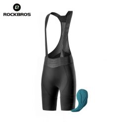 Męskie spodenki rowerowe z elastycznymi wstawkami na szelkach ROCKBROS. Czarne szorty męskie ROCKBROS, na lato, l, bez wzorów, z elastanu. Za 610.40 zł.