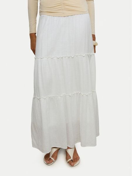 Vero Moda Spódnica maxi Keeley 10316487 Biały Regular Fit. Białe spódnice damskie Vero Moda, m, bez wzorów, z bawełny, maxi. Za 135.99 zł.