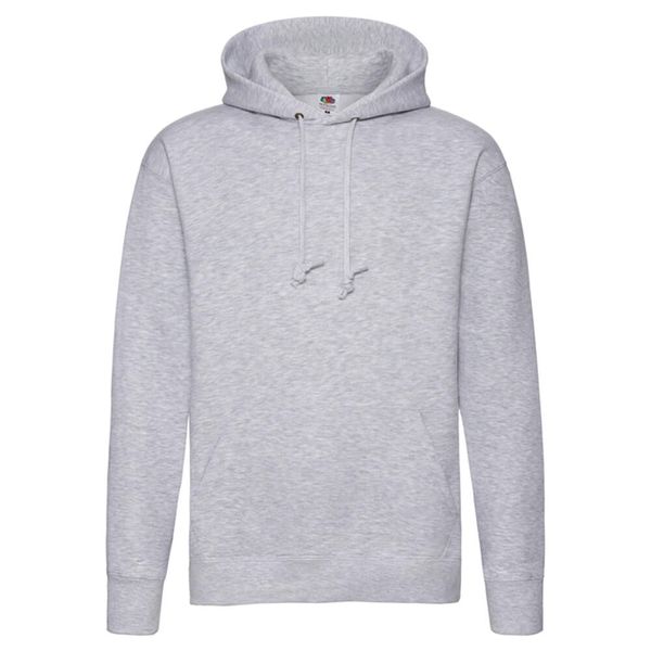 Męska Bluza Z Kapturem Premium Heather. Szare bluzy męskie Fruit of the Loom, m, bez wzorów, z bawełny, z kapturem. Za 150.99 zł.