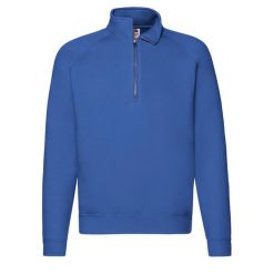 Bluza Męska Premium Z Zamkiem Błyskawicznym. Niebieskie bluzy męskie Fruit of the Loom, m, bez wzorów, bez kaptura. Za 113.99 zł.