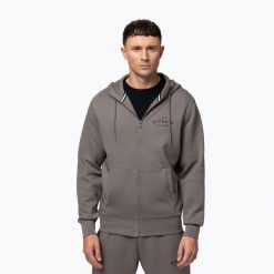 Bluza męska Pitbull Sampson Hooded Zip Sweatshirt. Szare bluzy sportowe męskie PITBULL, m, bez wzorów, z bawełny, bez kaptura, na fitness i siłownię. Za 229.99 zł.