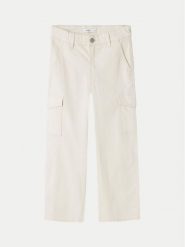 NAME IT Spodnie materiałowe 13220718 Écru Wide Leg. Spodnie materiałowe dla dziewczynek Name it, bez wzorów, z bawełny. Za 159.99 zł.