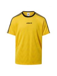 Adidas Originals T-shirt - żakardowy dżersej Mężczyźni żółty, XL. Żółte t-shirty męskie adidas Originals, m, bez wzorów, z dżerseju, sportowe, bez kołnierzyka. Za 169.95 zł.