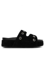 Inuikii Klapki Suede Studs 70103-153 Czarny. Czarne klapki damskie Inuikii, bez wzorów, ze skóry, bez obcasa. Za 939.99 zł.