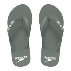 Klapki basenowe antypoślizgowe męskie Speedo Slide. Zielone klapki męskie Speedo, z materiału. Za 69.99 zł.