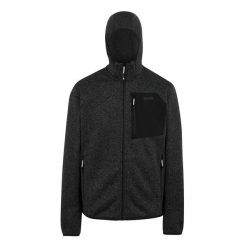 Bluza Polarowa Męska Melanżowy Pełen Suwak Newhill. Szare bluzy męskie Regatta, na jesień, l, bez wzorów, z dzianiny, z kapturem. Za 319.99 zł.