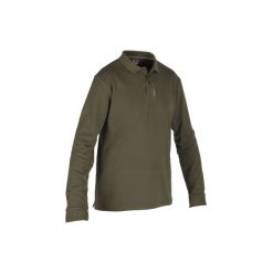 Koszulka myśliwska polo z długim rękawem SG100. Bluzki z długim rękawem męskie marki SOLOGNAC. Za 59.99 zł.