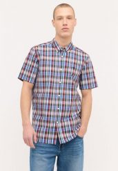 Męska Koszula Mustang Baltimore Summer Check Multi Blue 1015237 12597, L. Niebieskie koszule męskie Mustang, l, bez wzorów, z bawełny, bez kołnierzyka, bez ramiączek. Za 99.99 zł.