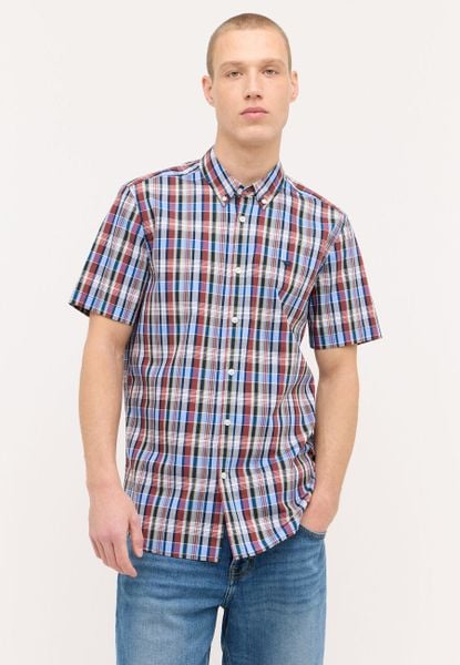Męska Koszula Mustang Baltimore Summer Check Multi Blue 1015237 12597, S. Niebieskie koszule męskie Mustang, m, bez wzorów, z bawełny, bez kołnierzyka, bez ramiączek. Za 99.99 zł.