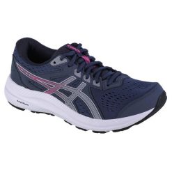 Buty do biegania damskie, ASICS Gel-Contend 8. Czerwone obuwie sportowe damskie Asics, bez wzorów, z materiału, do biegania. W wyprzedaży za 312.55 zł.