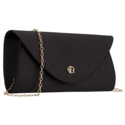 Kopertówka damska wykonana z tkaniny syntetycznej w czarnym kolorze Rovicky R-XS029-3. Czarne kopertówki damskie ROVICKY, bez wzorów, z syntetyku, bez dodatków. Za 45.00 zł.