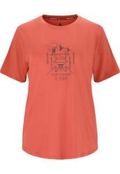T-shirt damski Whistler Tergo. Brązowe t-shirty damskie Whistler, l, bez wzorów, z materiału, klasyczne, bez kołnierzyka. Za 126.50 zł.