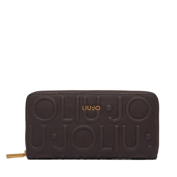 Portfel Liu Jo. Brązowe portfele damskie Liu Jo, bez wzorów. Za 249.99 zł.