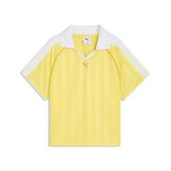 T-shirt damski Puma T7. Żółte t-shirty damskie Puma, xl, bez wzorów, z dzianiny, bez kołnierzyka. Za 214.50 zł.
