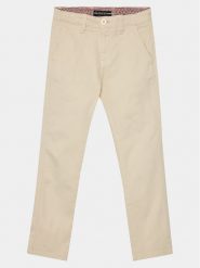 Guess Spodnie materiałowe Chino L3BB00 WFPMA Beżowy Regular Fit. Brązowe spodnie materiałowe dla chłopców Guess, z aplikacjami, z bawełny. Za 139.99 zł.