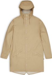 Rains Rains kurtka przeciwdeszczowa unisex LONG JACKET 12020 24 SAND L. Kurtki damskie Rains, l, bez wzorów, bez kaptura. Za 429.99 zł.